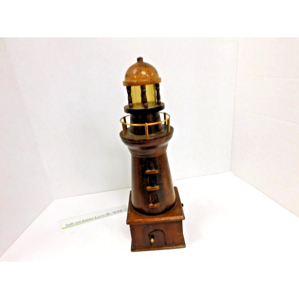 Vintage Wooden Lighthouse Music Box George Good DH69